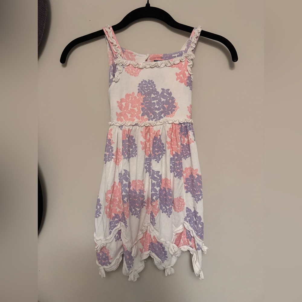VGUC kickee pants hydrangea dress • size 3T